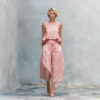 Ruffled Suits Summer Round Neck Sleeveless Top And Loose Wide-leg Pants Casual Fashion Straight Trouser Set