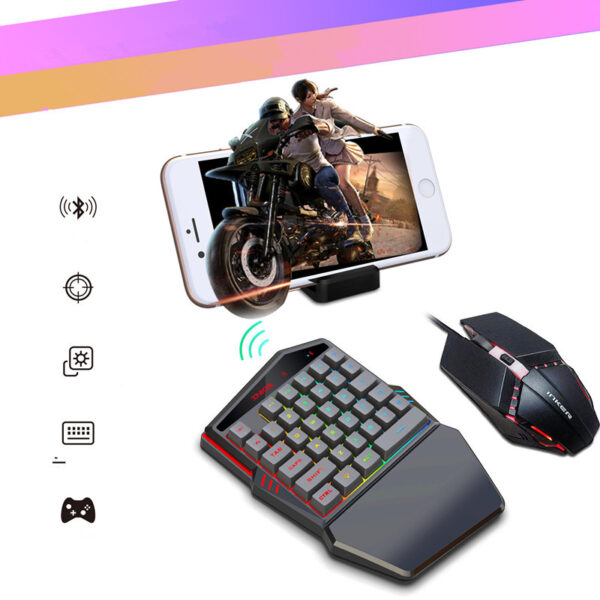 Teclado para una sola mano