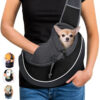 Bolso para transportar mascotas, bolso bandolera portátil para mujer, ideal para perros, gatos y otros productos para mascotas.