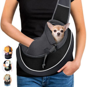 Bolso para transportar mascotas, bolso bandolera portátil para mujer, ideal para perros, gatos y otros productos para mascotas.